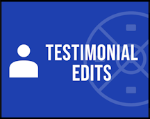 Testimonial Edits